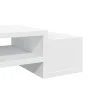 Soporte de pantalla con almacenaje madera blanco 70x27x15 cm de , Bases y elevadores para ordenadores - Ref: Foro24-854679, P...