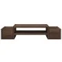 Soporte de pantalla con almacenaje marrón roble 70x27x15 cm de , Bases y elevadores para ordenadores - Ref: Foro24-854685, Pr...