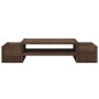 Soporte de pantalla con almacenaje marrón roble 70x27x15 cm de , Bases y elevadores para ordenadores - Ref: Foro24-854685, Pr...