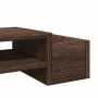 Soporte de pantalla con almacenaje marrón roble 70x27x15 cm de , Bases y elevadores para ordenadores - Ref: Foro24-854685, Pr...