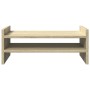 Soporte de pantalla madera ingeniería roble Sonoma 50x27x20 cm de , Bases y elevadores para ordenadores - Ref: Foro24-854780,...