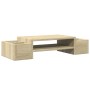 Soporte de pantalla con almacenaje roble Sonoma 70x27x15 cm de , Bases y elevadores para ordenadores - Ref: Foro24-854681, Pr...