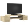 Soporte de pantalla con almacenaje roble Sonoma 70x27x15 cm de , Bases y elevadores para ordenadores - Ref: Foro24-854681, Pr...