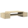 Soporte de pantalla con almacenaje roble Sonoma 70x27x15 cm de , Bases y elevadores para ordenadores - Ref: Foro24-854681, Pr...