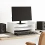 Soporte de pantalla madera ingeniería blanco 50x27x20 cm de , Bases y elevadores para ordenadores - Ref: Foro24-854778, Preci...