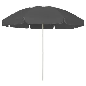 Sombrilla de playa gris antracita 240 cm de vidaXL, Sombrillas - Ref: Foro24-314714, Precio: 28,82 €, Descuento: %