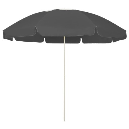 Sombrilla de playa gris antracita 240 cm de vidaXL, Sombrillas - Ref: Foro24-314714, Precio: 27,70 €, Descuento: %
