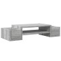 Soporte de pantalla con almacenaje gris Sonoma 70x27x15 cm de , Bases y elevadores para ordenadores - Ref: Foro24-854684, Pre...