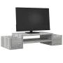 Soporte de pantalla con almacenaje gris Sonoma 70x27x15 cm de , Bases y elevadores para ordenadores - Ref: Foro24-854684, Pre...