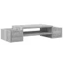 Soporte de pantalla con almacenaje gris Sonoma 70x27x15 cm de , Bases y elevadores para ordenadores - Ref: Foro24-854684, Pre...