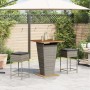 Juego de bar de jardín de 3 piezas con cojines ratán PE gris de , Conjuntos de jardín - Ref: Foro24-3261482, Precio: 331,08 €...