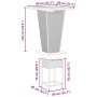 Juego de bar de jardín de 3 piezas con cojines ratán PE gris de , Conjuntos de jardín - Ref: Foro24-3261482, Precio: 331,08 €...