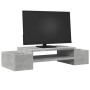 Soporte de pantalla con almacenaje gris hormigón 70x27x15 cm de , Bases y elevadores para ordenadores - Ref: Foro24-854682, P...