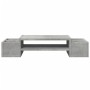 Soporte de pantalla con almacenaje gris hormigón 70x27x15 cm de , Bases y elevadores para ordenadores - Ref: Foro24-854682, P...