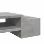 Soporte de pantalla con almacenaje gris hormigón 70x27x15 cm de , Bases y elevadores para ordenadores - Ref: Foro24-854682, P...