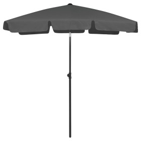Sombrilla de playa gris antracita 180x120 cm de vidaXL, Sombrillas - Ref: Foro24-314721, Precio: 33,77 €, Descuento: %