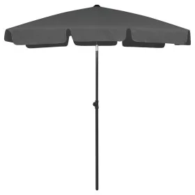 Sombrilla de playa gris antracita 180x120 cm de vidaXL, Sombrillas - Ref: Foro24-314721, Precio: 33,25 €, Descuento: %