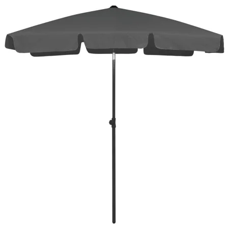 Sombrilla de playa gris antracita 180x120 cm de vidaXL, Sombrillas - Ref: Foro24-314721, Precio: 33,25 €, Descuento: %