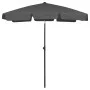Sombrilla de playa gris antracita 180x120 cm de vidaXL, Sombrillas - Ref: Foro24-314721, Precio: 33,25 €, Descuento: %