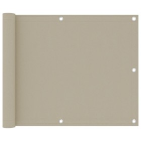 Toldo para balcón tela oxford beige 75x300 cm de vidaXL, Sombrillas - Ref: Foro24-134936, Precio: 19,69 €, Descuento: %