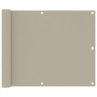Toldo para balcón tela oxford beige 75x300 cm de vidaXL, Sombrillas - Ref: Foro24-134936, Precio: 19,69 €, Descuento: %