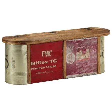 Banco almacenaje/Aparador madera maciza reciclada 120x30x40 cm de , Bancos - Ref: Foro24-352782, Precio: 233,03 €, Descuento: %