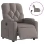 Sillón reclinable eléctrico tela gris taupé de , Sillones - Ref: Foro24-3204694, Precio: 249,76 €, Descuento: %