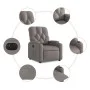 Sillón reclinable eléctrico tela gris taupé de , Sillones - Ref: Foro24-3204694, Precio: 249,76 €, Descuento: %