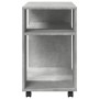 Mesa auxiliar ruedas madera ingeniería gris hormigón 70x35x60cm de , Mesas auxiliares - Ref: Foro24-853149, Precio: 46,79 €, ...