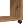 Mesa auxiliar con ruedas madera roble Sonoma 70x35x60 cm de , Mesas auxiliares - Ref: Foro24-853154, Precio: 52,71 €, Descuen...