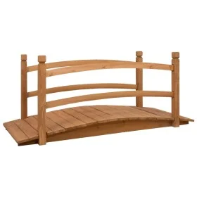 Solid fir wood garden bridge 140x60x60 cm by vidaXL, garden bridges - Ref: Foro24-313890, Price: 183,42 €, Discount: %