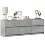 Mueble de TV LED madera ingeniería gris hormigón 140x34x50 cm de , Muebles TV - Ref: Foro24-3307922, Precio: 116,00 €, Descue...