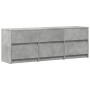 Mueble de TV LED madera ingeniería gris hormigón 140x34x50 cm de , Muebles TV - Ref: Foro24-3307922, Precio: 116,00 €, Descue...