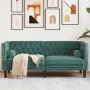 Zweiplätziges Chesterfield-Sofa mit dunkelgrünen Samtkissen. von , Sofas - Ref: Foro24-372685, Preis: 307,19 €, Rabatt: %