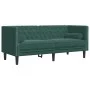 Zweiplätziges Chesterfield-Sofa mit dunkelgrünen Samtkissen. von , Sofas - Ref: Foro24-372685, Preis: 307,19 €, Rabatt: %