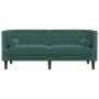 Zweiplätziges Chesterfield-Sofa mit dunkelgrünen Samtkissen. von , Sofas - Ref: Foro24-372685, Preis: 307,19 €, Rabatt: %