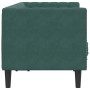 Sofá Chesterfield 2 plazas con cojines terciopelo verde oscuro de , Sofás - Ref: Foro24-372685, Precio: 329,11 €, Descuento: %