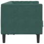 Zweiplätziges Chesterfield-Sofa mit dunkelgrünen Samtkissen. von , Sofas - Ref: Foro24-372685, Preis: 307,19 €, Rabatt: %