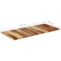 Tablero para mesa 120x60x(2,5-2,7) cm madera maciza sheesham de vidaXL, Tableros para mesas - Ref: Foro24-327515, Precio: 147...
