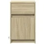 Mesitas de noche luces LED 2 uds madera ingeniería roble Sonoma de , Mesitas de noche - Ref: Foro24-852003, Precio: 85,38 €, ...