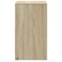 Mesitas de noche luces LED 2 uds madera ingeniería roble Sonoma de , Mesitas de noche - Ref: Foro24-852003, Precio: 82,53 €, ...