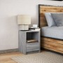 Mesita de noche con luces LED madera de ingeniería gris Sonoma de , Mesitas de noche - Ref: Foro24-852029, Precio: 43,23 €, D...