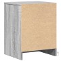 Mesita de noche con luces LED madera de ingeniería gris Sonoma de , Mesitas de noche - Ref: Foro24-852029, Precio: 43,23 €, D...