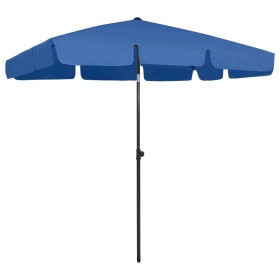 Sombrilla de playa azul 200x125 cm de vidaXL, Sombrillas - Ref: Foro24-314734, Precio: 42,45 €, Descuento: %