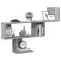 Estante de pared madera ingeniería gris Sonoma 100x15x70 cm de , Estantes y estanterías - Ref: Foro24-853196, Precio: 39,22 €...