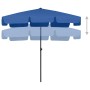 Sombrilla de playa azul 200x125 cm de vidaXL, Sombrillas - Ref: Foro24-314734, Precio: 42,45 €, Descuento: %