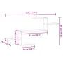 Estante de pared madera ingeniería marrón roble 104x15x49 cm de , Estantes y estanterías - Ref: Foro24-853206, Precio: 30,38 ...