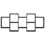 Estantería de pared madera de ingeniería negra 159x18x65 cm de , Estantes y estanterías - Ref: Foro24-853210, Precio: 64,40 €...
