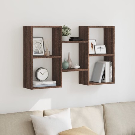 Estantería de pared madera ingeniería marrón roble 96x18x60 cm de , Estantes y estanterías - Ref: Foro24-853233, Precio: 43,1...