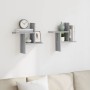 Estante de pared 2 uds madera ingeniería gris Sonoma 38x12x38cm de , Estantes y estanterías - Ref: Foro24-853250, Precio: 21,...